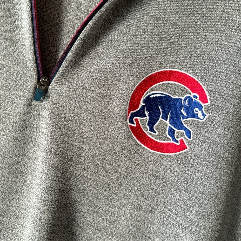 Chicago Cubs 3/4 zip up pullover. - Picture 4 of 6
